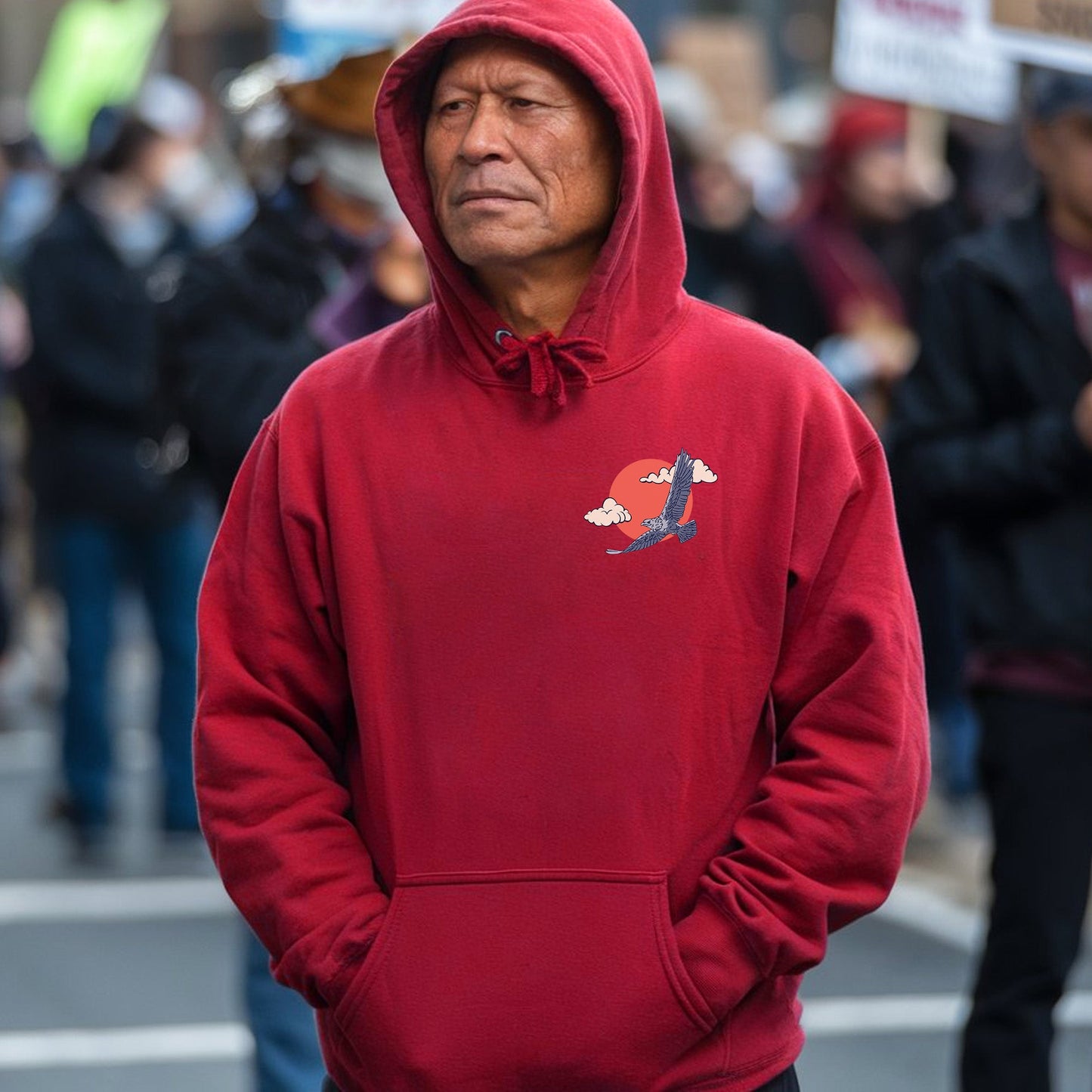 NO ONE IS ILLEGAL ON STOLEN LAND. WE WALK ON NATIVE LAND Style 4 - Two Sides