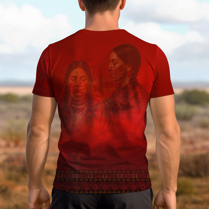 3D T-Shirt - I Wear Red For My Sisters - MMIW