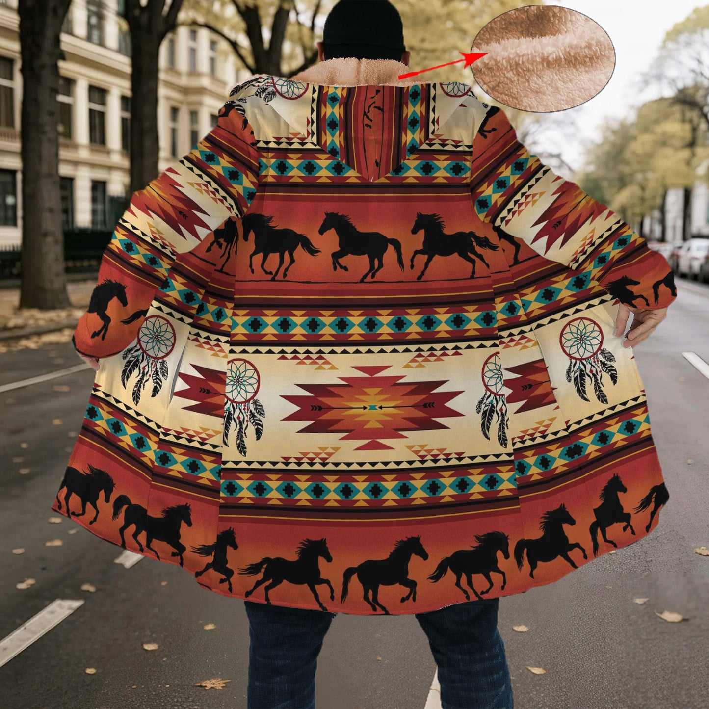 Horse Pattern Native Cloak WCS