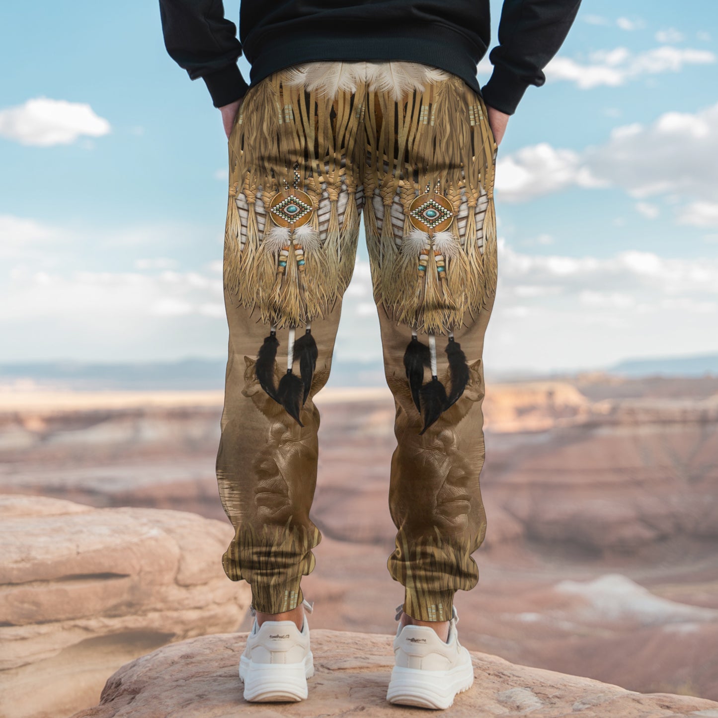 Tribal Aztec Pattern Sweatpants for Men & Women