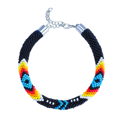 Women's Handmade Black Dusk Beaded Bracelet