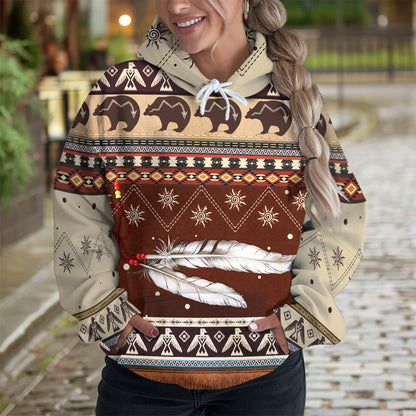 Pattern Bear All Over Print Graphic Native American Style 10
