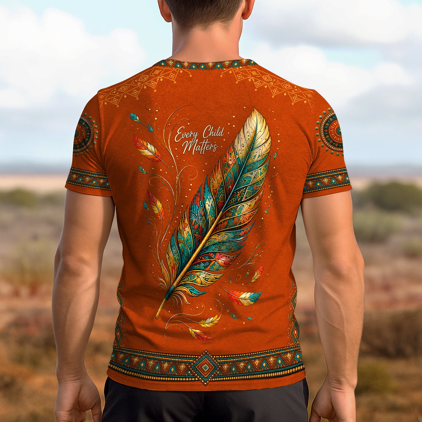 Every Child Matters Orange Shirt Day Hummingbird Feather 3D T-Shirt