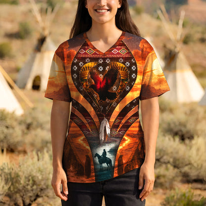 3D T-Shirt " Echoes of the Ancestors – The Chief Spirit Honoring Native Roots"