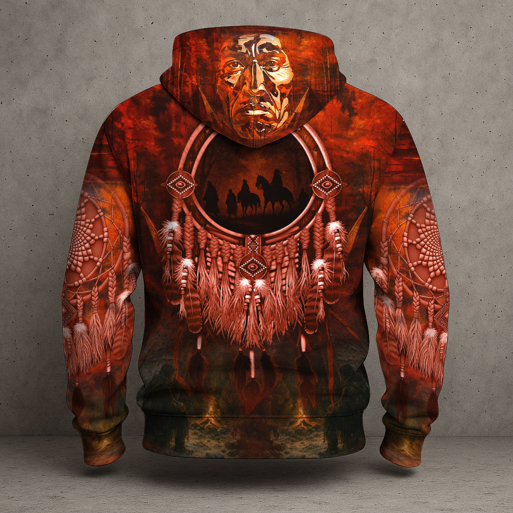 Echoes of the Ancestors – The Chief Spirit 3D Hoodie, Honoring Native Roots