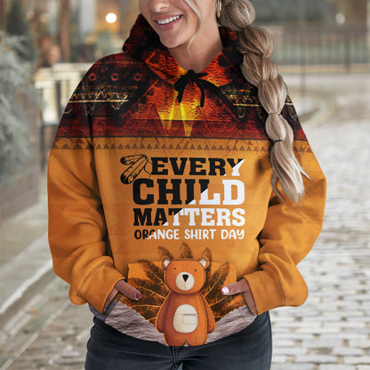 Every Child Matters For Orange Shirt Day 3D Hoodie