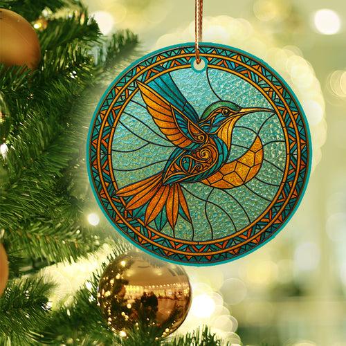 The Spirit of the Hummingbird – Native-Inspired Ornament Acrylic  Symbolizing Freedom, Hope, and Light