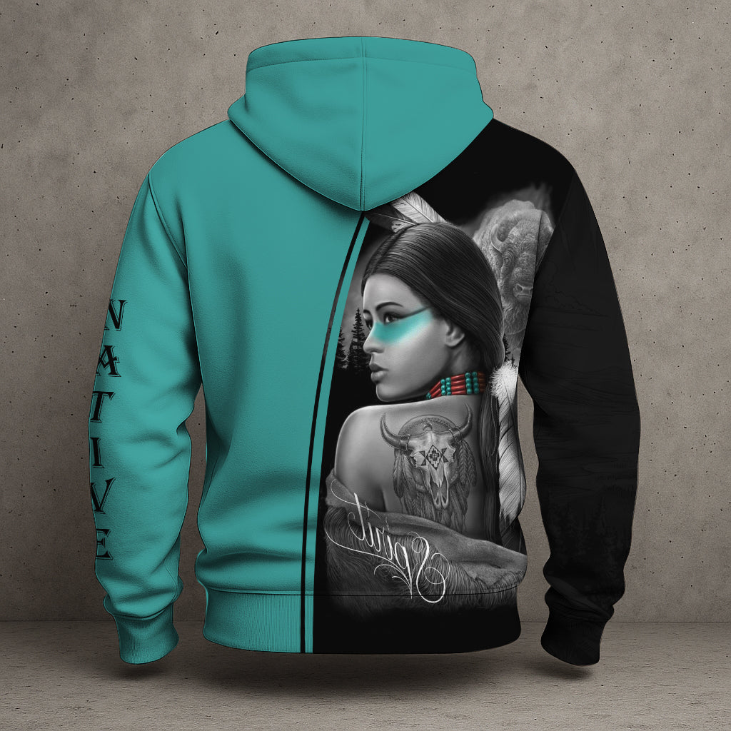 Native Woman 3D Hoodie WCS