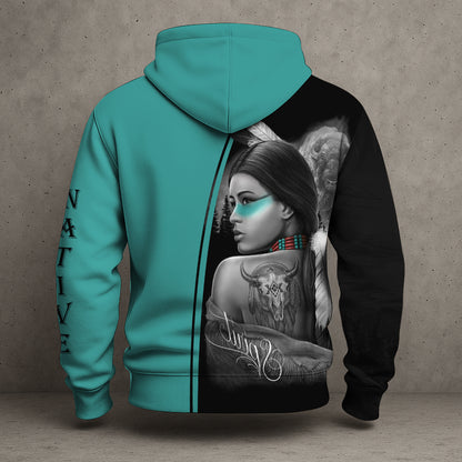 Native Woman 3D Hoodie WCS