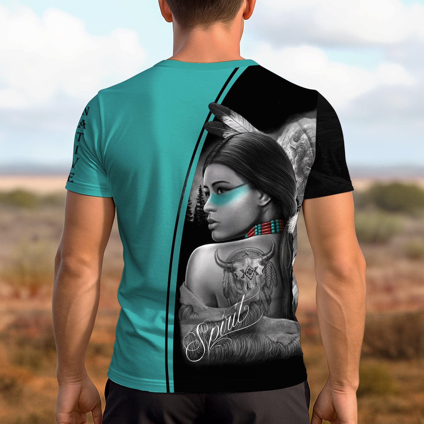 3D T-Shirt  Native Woman