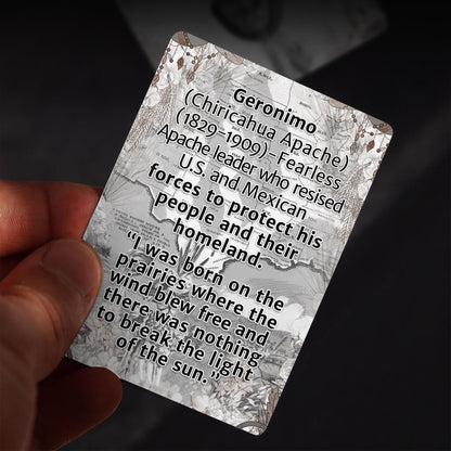 “Honoring Our History” Trading Card Set – 40 Legendary Native Chiefs, Men & Women– Two-Sided 2.5"x3.5"