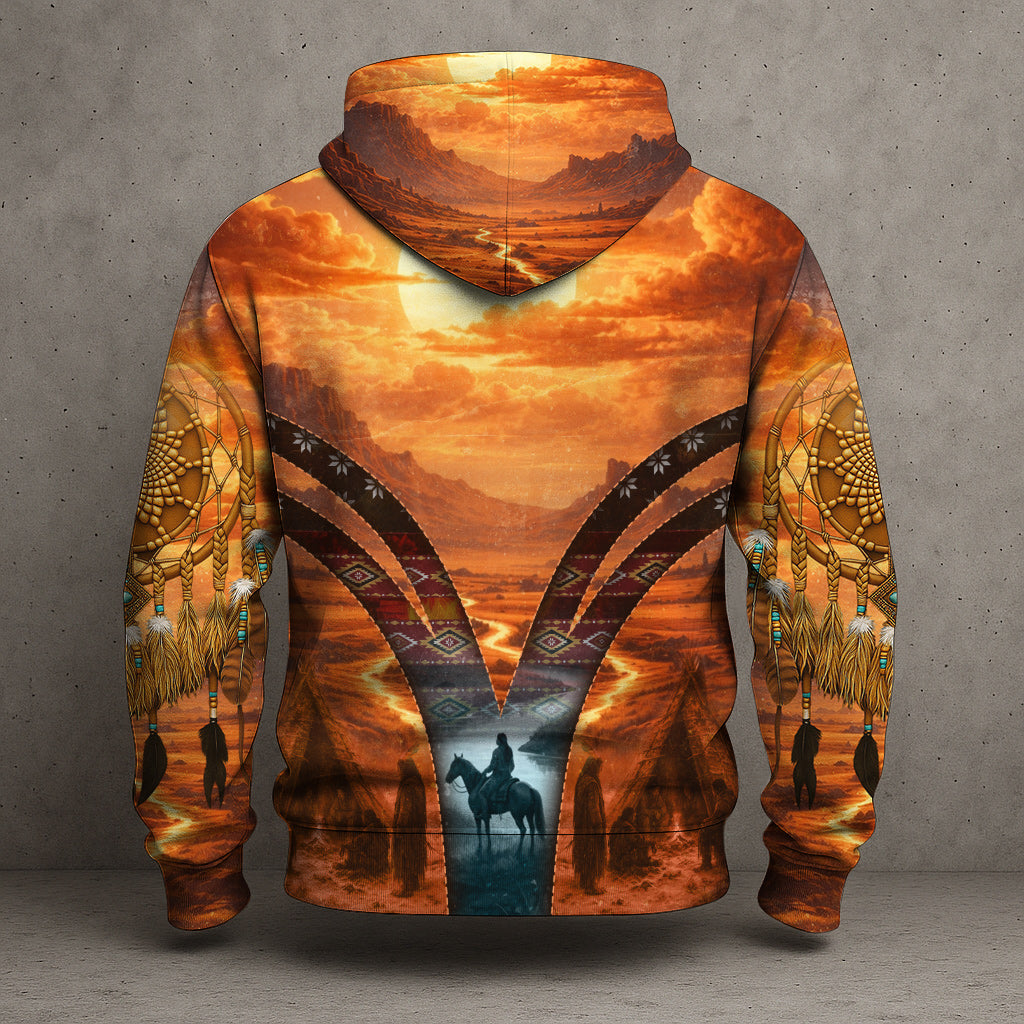 Echoes of the Ancestors – The Chief Spirit 3D Hoodie, Honoring Native Roots