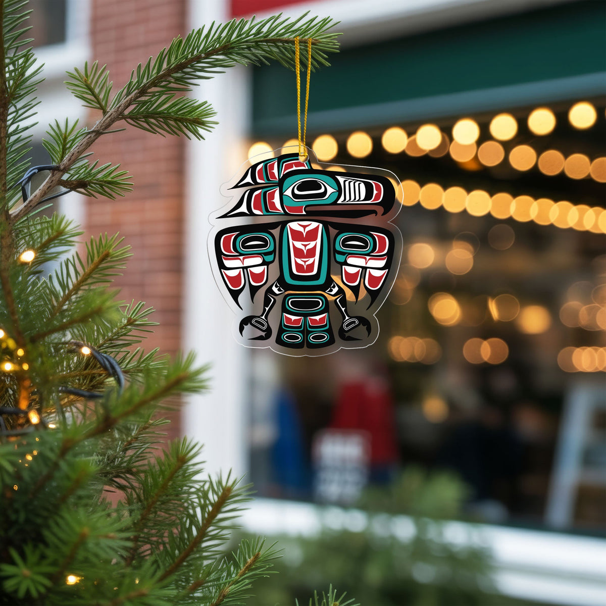 Pacific Northwest Totem - Indigenous Tribal Art Holiday Decor Flat Acrylic