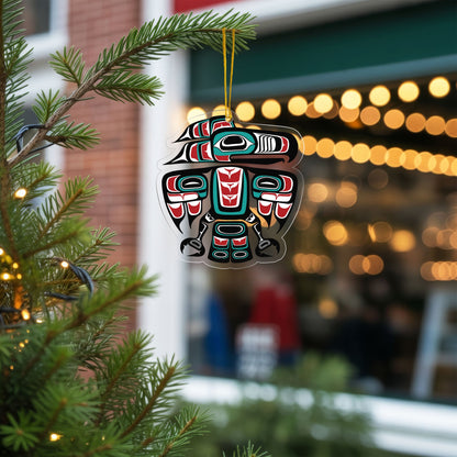 Pacific Northwest Totem - Indigenous Tribal Art Holiday Decor Flat Acrylic
