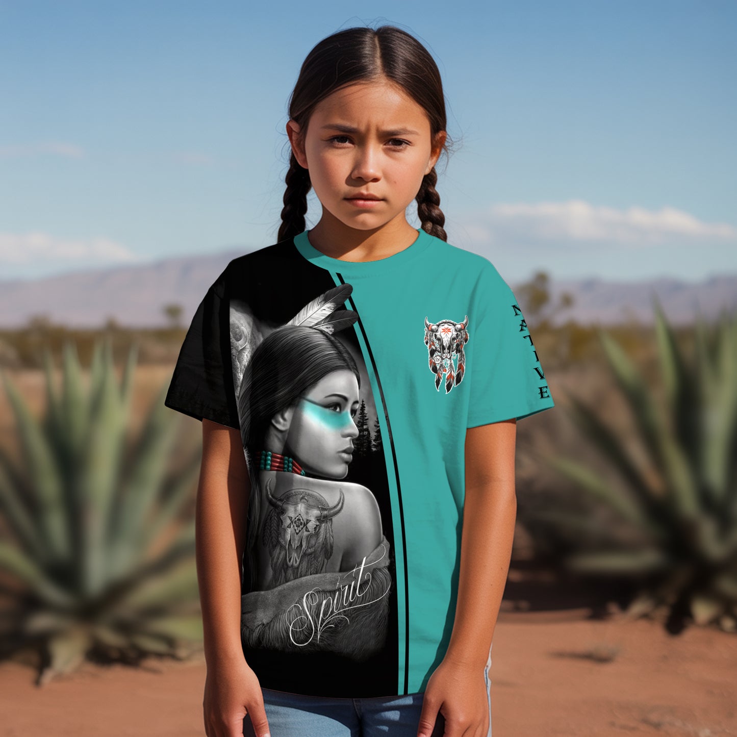 3D T-Shirt  Native Woman