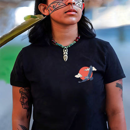 NO ONE IS ILLEGAL ON STOLEN LAND. WE WALK ON NATIVE LAND Style 4 - Two Sides