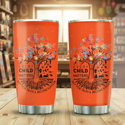 Every Child Matters Tree of Life - Native American Tumbler Stainless Steel Drinking Cup