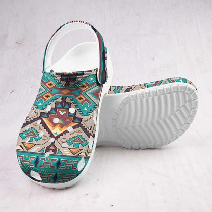 Custom Name Southwestern Pattern Clogs – Personalized Native Spirit Gift for Loved