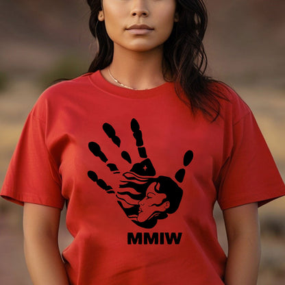 MMIW Red Hand Indigenous Owned Shirt Unisex T-Shirt