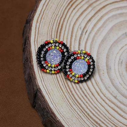 SALE 50% OFF - Around Earrings Beaded Handmade Earrings For Women