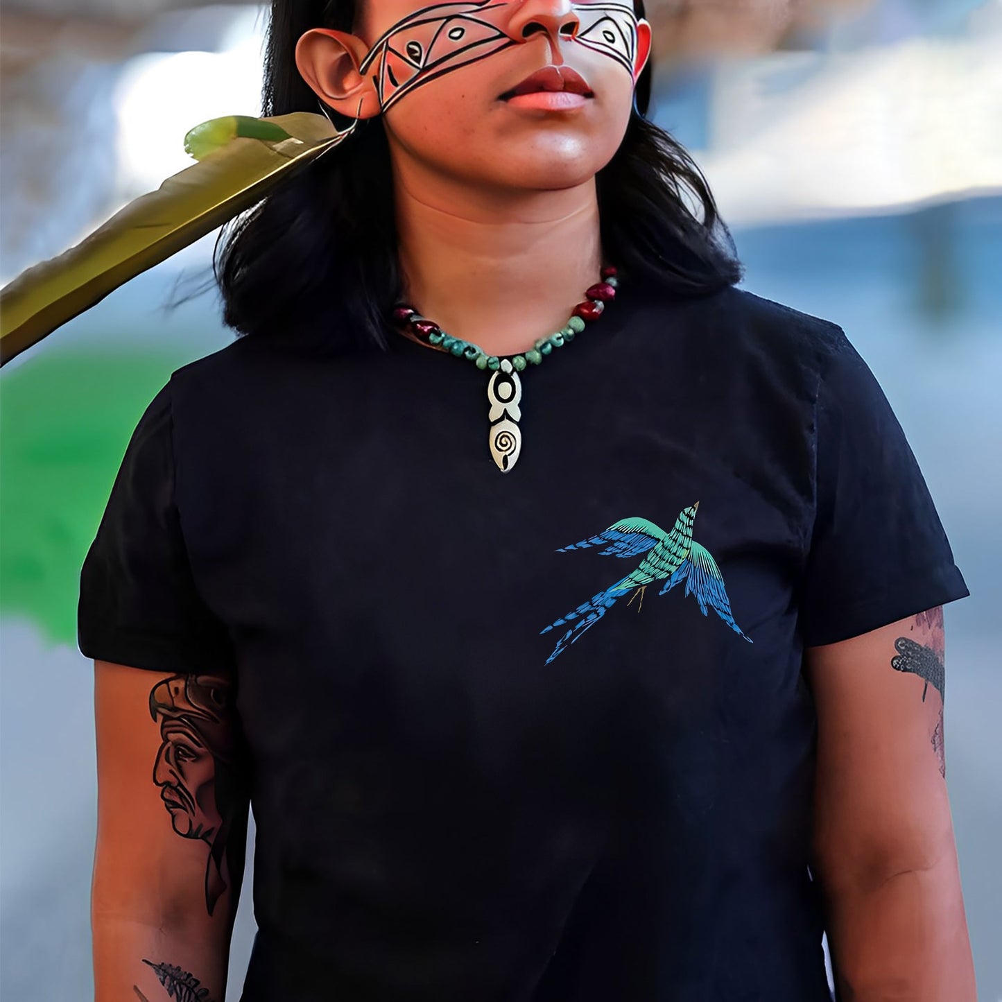 NO ONE IS ILLEGAL ON STOLEN LAND. WE WALK ON NATIVE LAND Style 10 - Two Sides