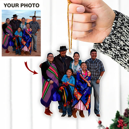 Custom Photo Ornament Acrylic – Personalized Christmas Gift