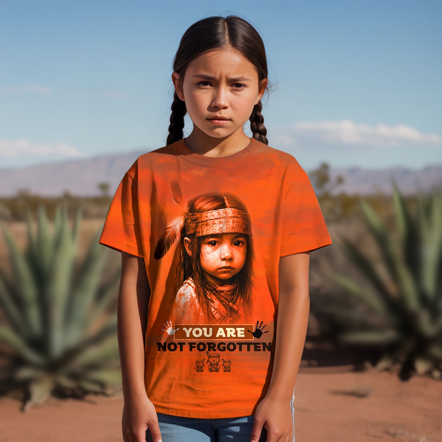 3D T-Shirt for the Silenced – Every Child Still Matters - I Wear Orange For The 215 Stolen Children