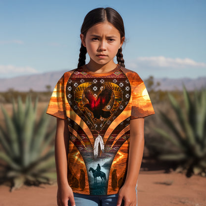 3D T-Shirt " Echoes of the Ancestors – The Chief Spirit Honoring Native Roots"
