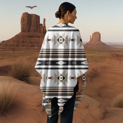 Boho Poncho with Wild Pattern and Native Dreamcatchers