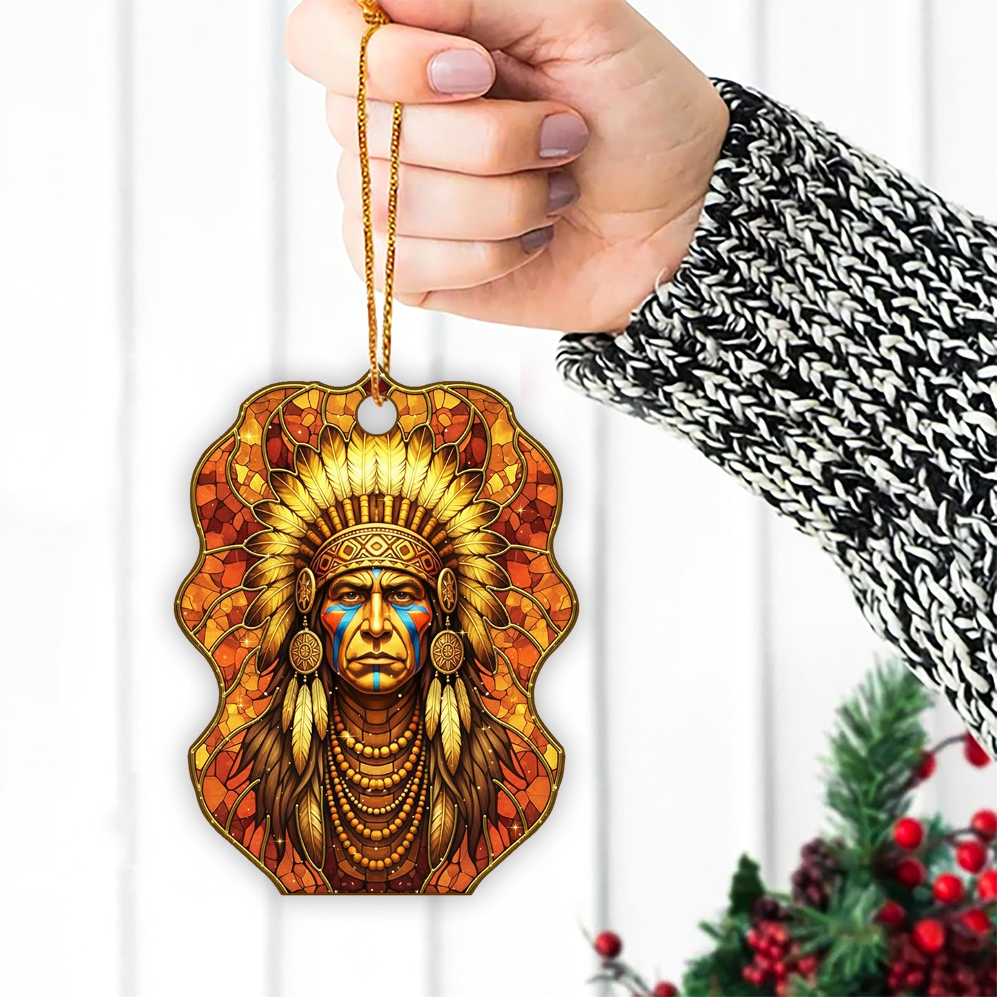 The Guardian Chief – Spirit of Wisdom Ornament Acrylic