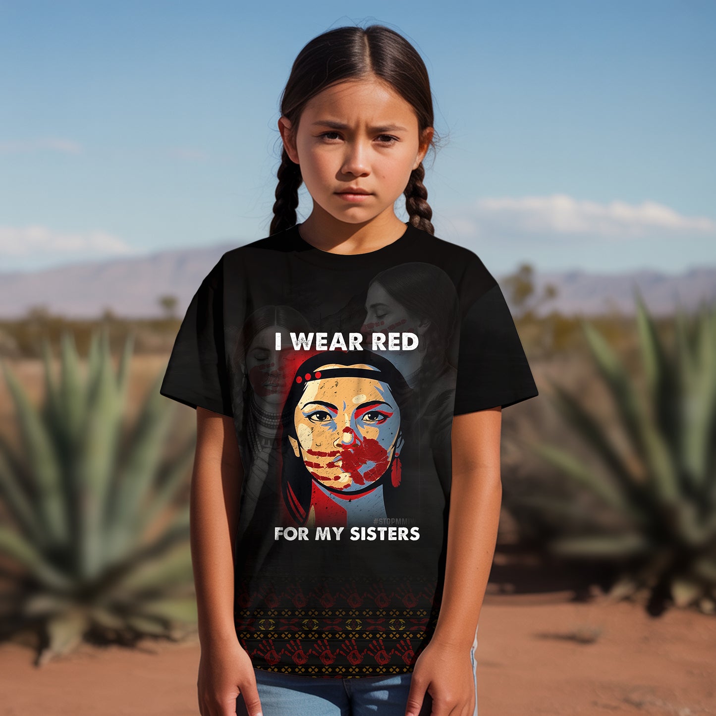 3D T-Shirt - I Wear Red For My Sisters - MMIW