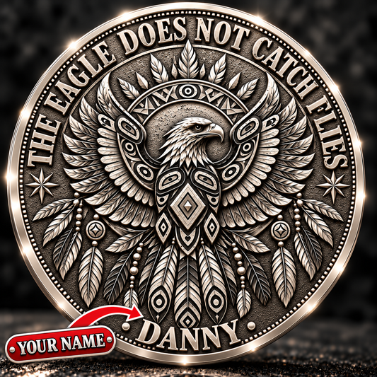 The Eagle Does Not Catch Flies - Personalized 3D Printing Pocket Hug