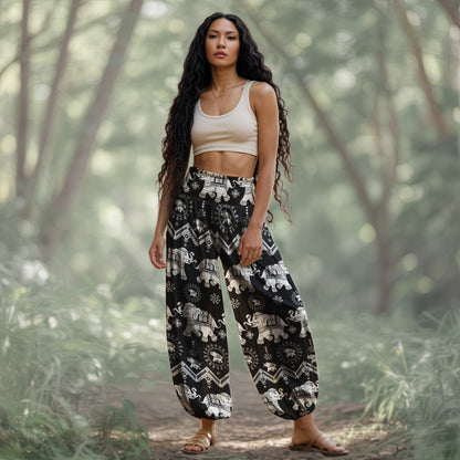 Elephant Harem Pants – Boho Yoga Pants with Pockets 10