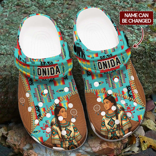 Custom Name Native American Clogs for Women – A Meaningful Gift for Your Loved Ones