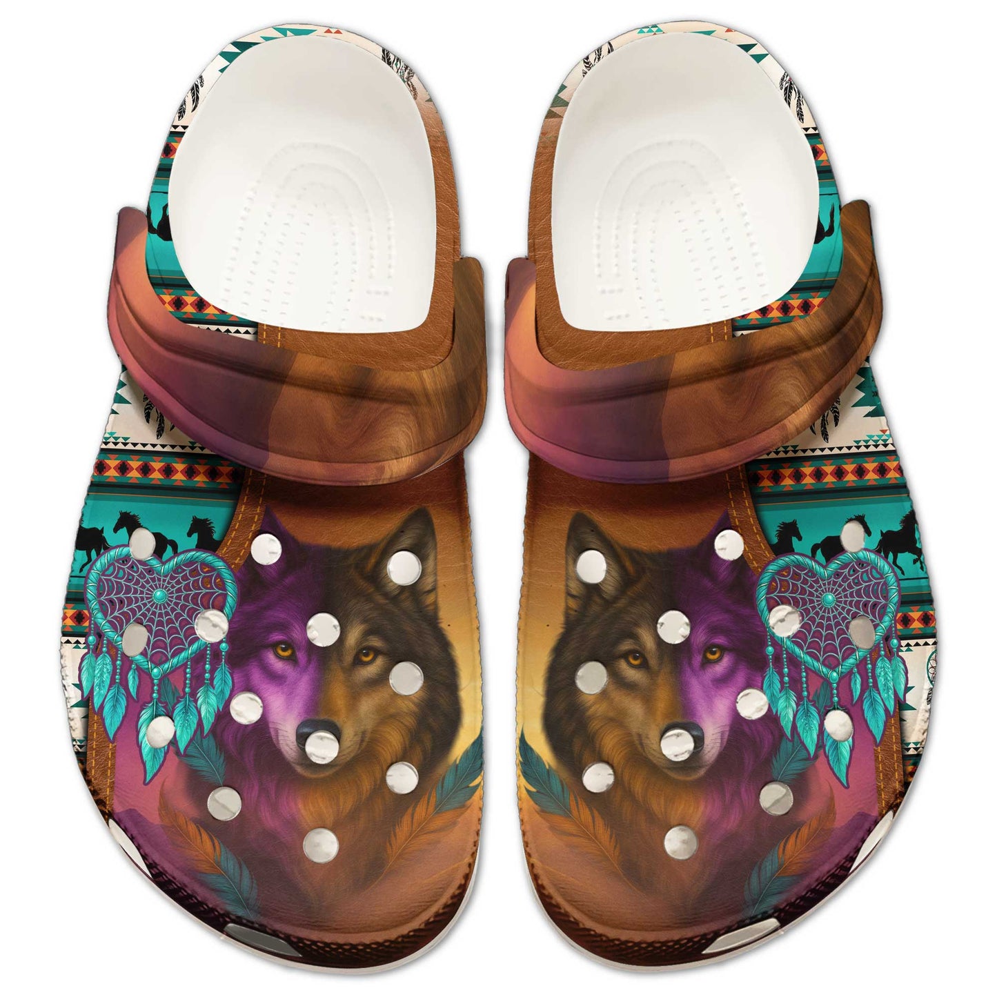 Wolf & Dreamcatcher Clogs – A Heartfelt Family Gift with Soul and Spirit
