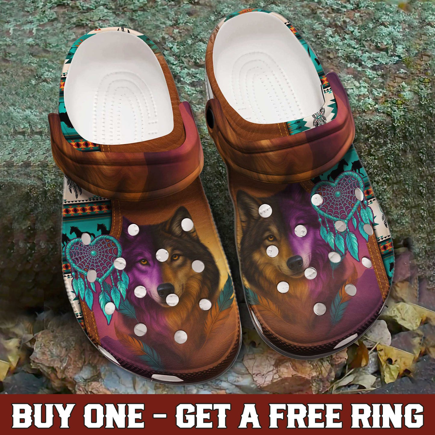 Wolf & Dreamcatcher Clogs – A Heartfelt Family Gift with Soul and Spirit