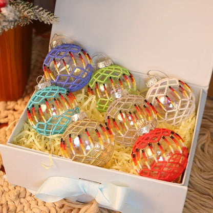 Gold Beaded Handmade Ornament Holiday Decor Gifts