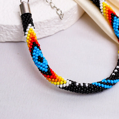 Women's Handmade Black Dusk Beaded Bracelet