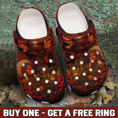 Clogs – Tribal Green, Galloping Horses & Dreamcatcher Motif