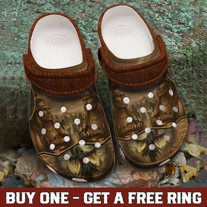 Native American Clogs for Men & Women – Tribal Chief & Eagle Design