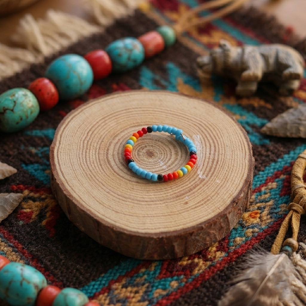 Handmade Beaded Colorful Seed Bead Stackable Rings