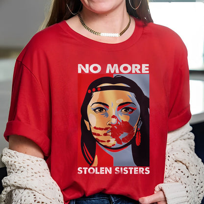 MMIW No More Stolen Sisters Red Hand Unisex T-Shirt