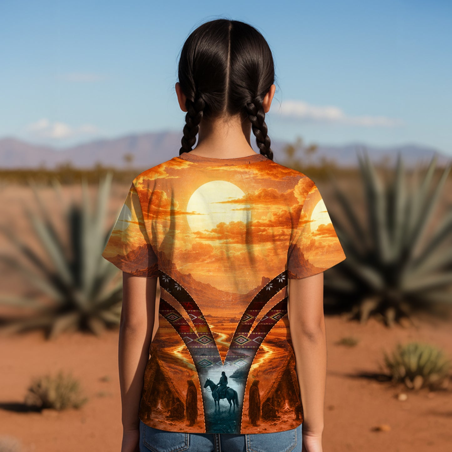 3D T-Shirt " Echoes of the Ancestors – The Chief Spirit Honoring Native Roots"