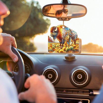 🦬 The Spirit of the Plains – Chief and Buffalo Ornament Acrylic