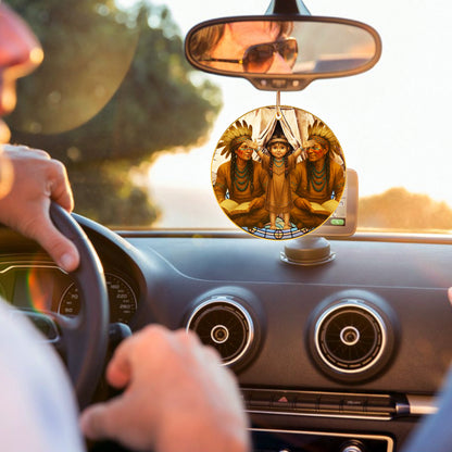 "Native Family Ornament Acrylic– Generations of Wisdom and Love