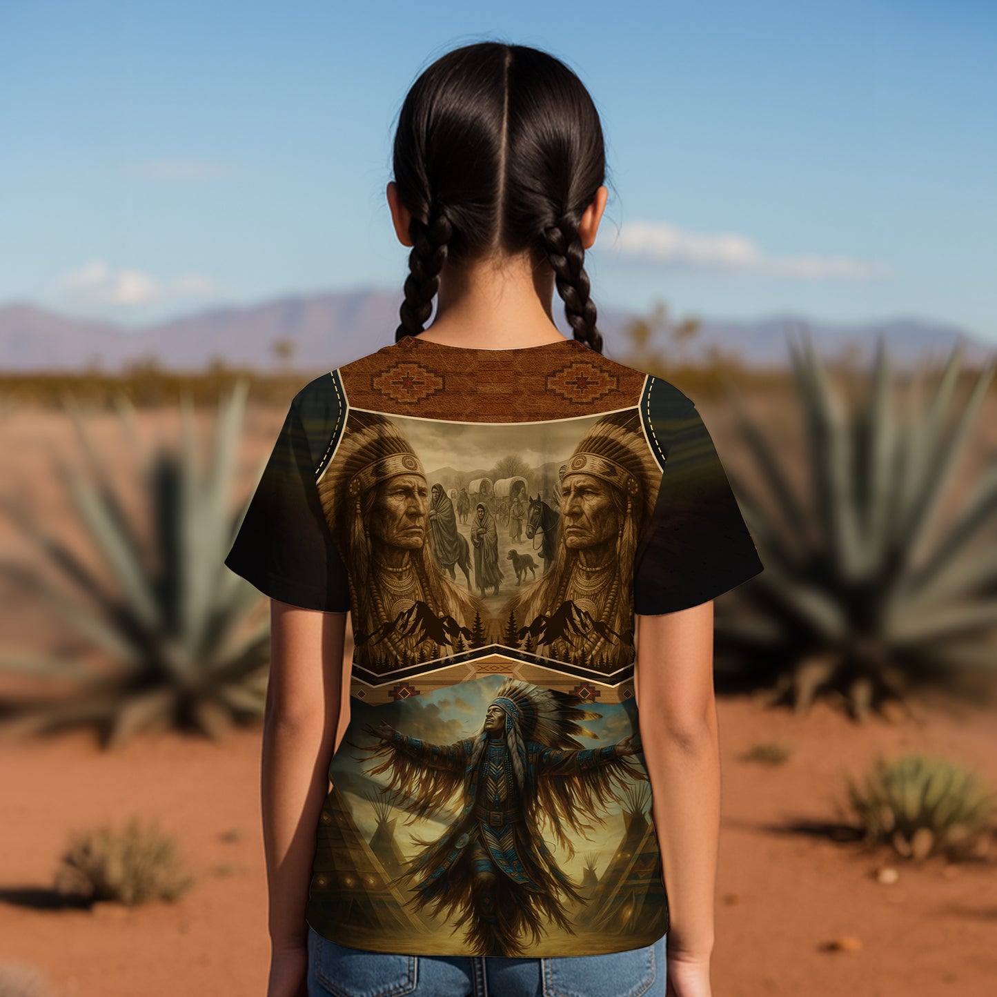 3D T-Shirt " Spirit of the Ancestors – The Eternal Wisdom of the Chiefs"