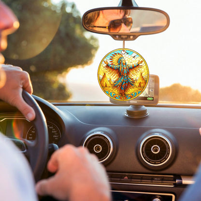 Wings of the Chief – A Native Heritage Ornament  Acrylic  Honoring Courage, Faith, and Connection to the Earth