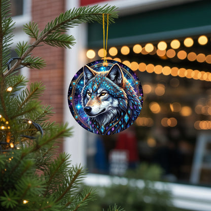 Galaxy Wolf - Crystal Spirit Animal Starry - Unique Christmas Gift Decor Flat Acrylic
