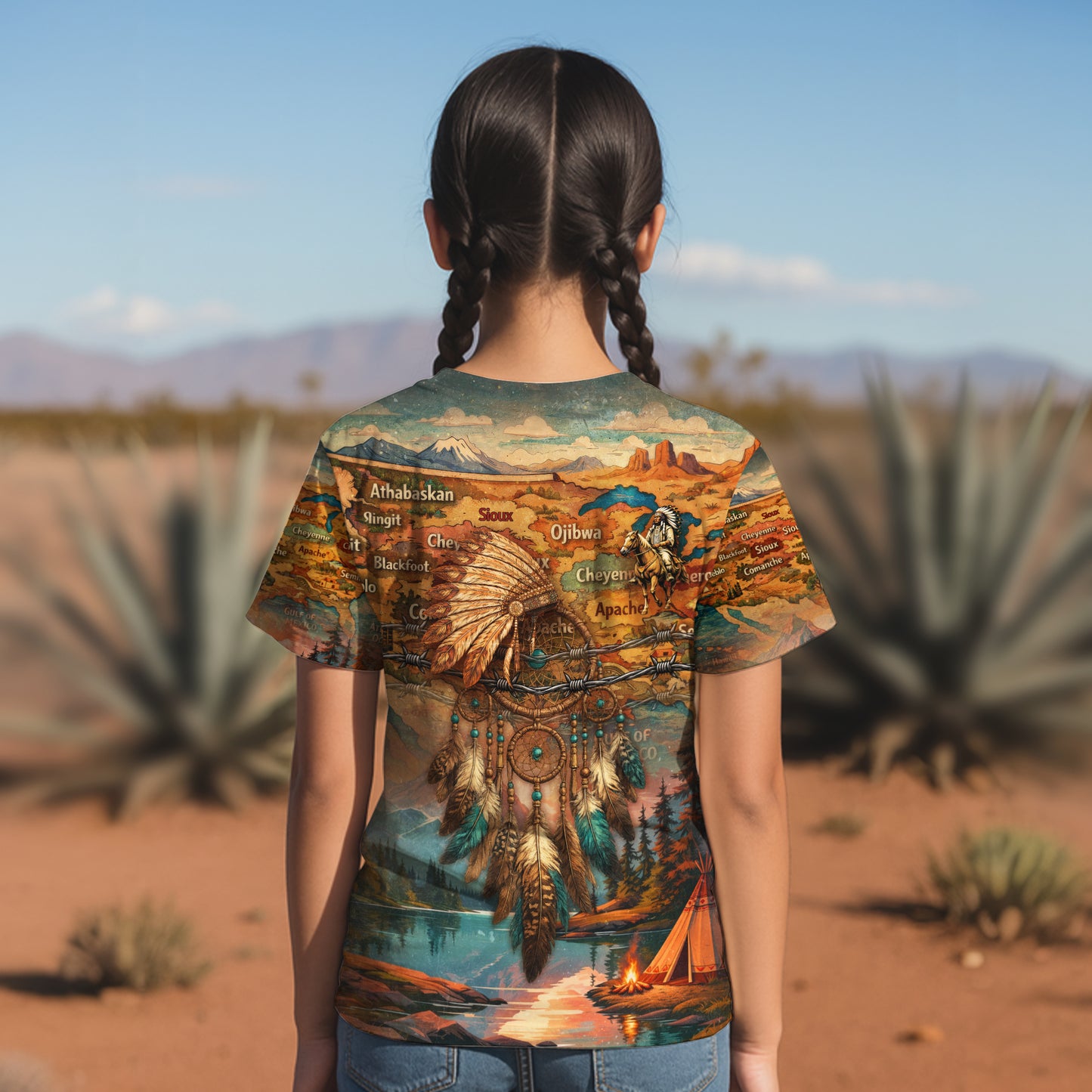 3D T-Shirt "United States Without Illegal Aliens "