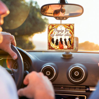 Sisters in Spirit – A Beautiful Ornament  Acrylic  Honoring Faith, Hope, and the Power of Family Connection